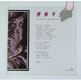 曾航生 無悔今生 1990 Hong Kong Promo 12" Single EP Vinyl LP 45轉單曲 電台白版碟香港版黑膠唱片 *READY TO SHIP from Hong Kong***